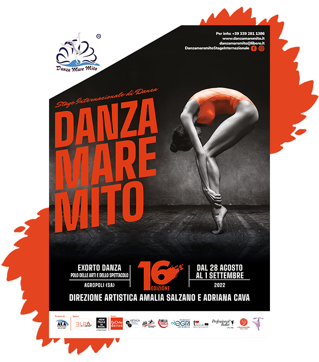 DanzaMareMito | Stage Internazionale di Danza Salerno Locandina